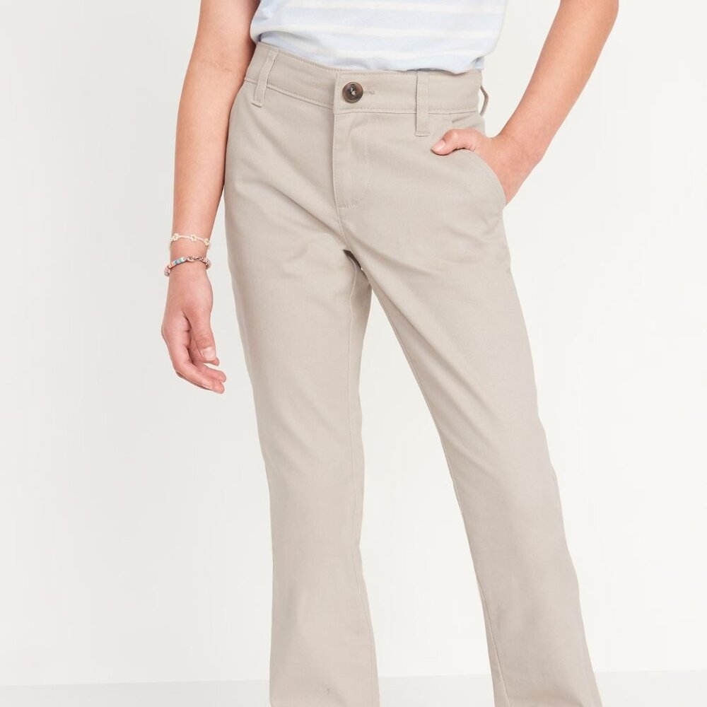 NWT Old Navy School Uniform Bootcut Pants for Girls - Picture 2 of 5